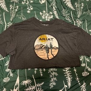 Men's Ariat Gray Western XL T-Shirt NEVER WORN